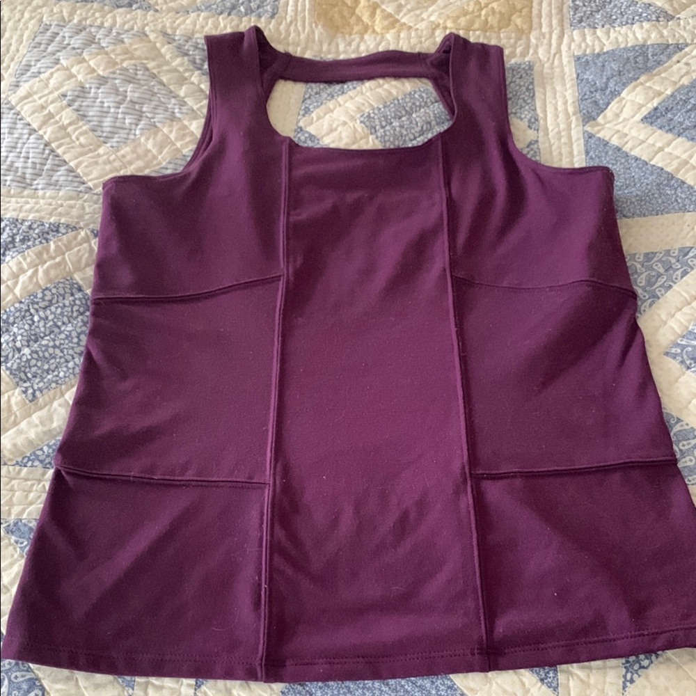 SOYBU Women's Large Purple Sleeveless Fitness/Yoga/Pilates Tank Activewear